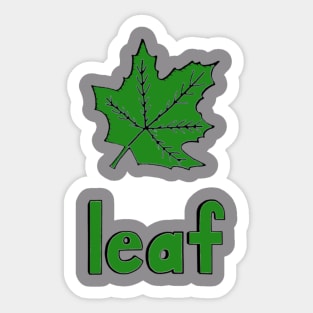 This is a LEAF Sticker